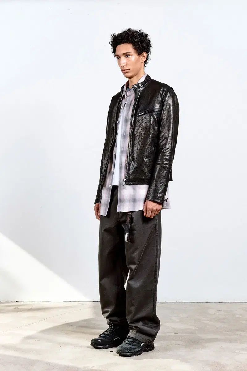 クアー ラムスキン バイカー ジャケット Lサイズ