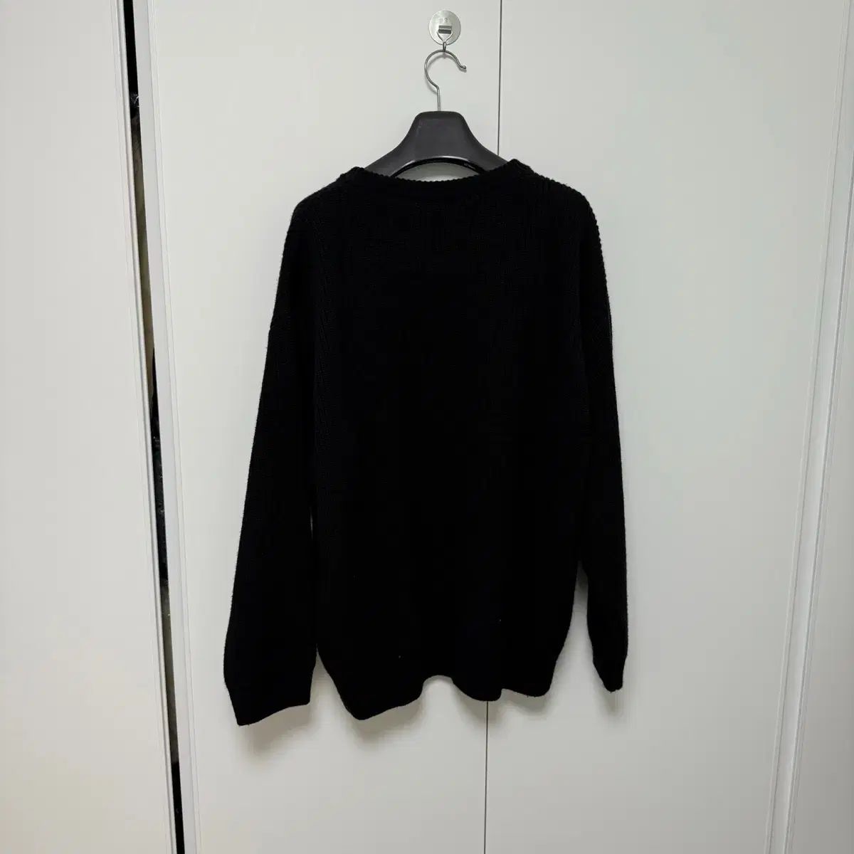 Lサイズ セリーヌ リブド ウール オーバ ニット セーター