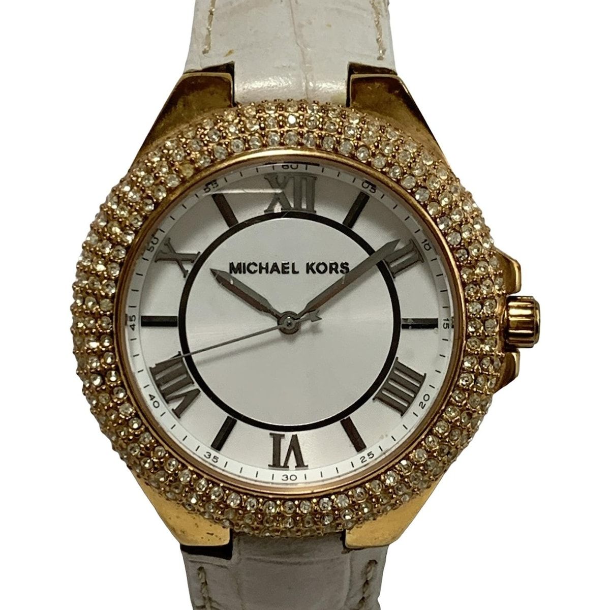 MICHAEL KORS マイケルコース 腕時計 - MK-2330 レディース ラインストーン 白