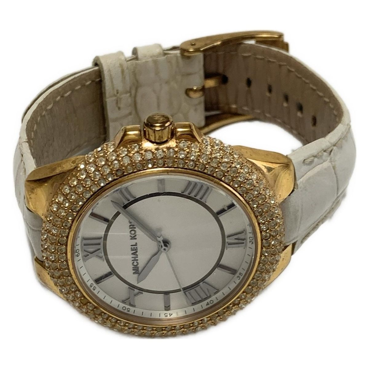 MICHAEL KORS マイケルコース 腕時計 - MK-2330 レディース ラインストーン 白