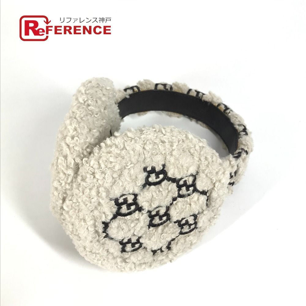 GUCCI グッチ イヤーマフ GG ファー 645495 ポリエステル アイボリー系