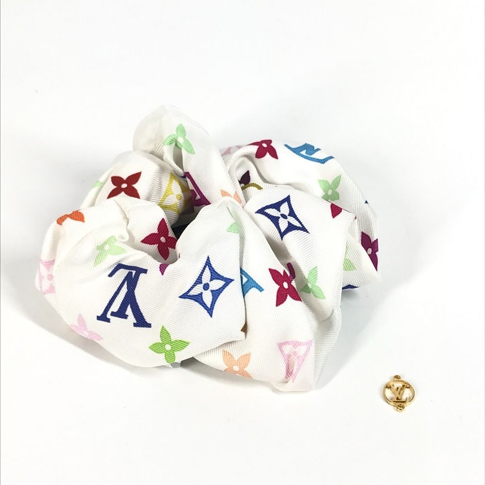 LOUIS VUITTON ルイヴィトン シュシュ シュシュ･モノグラム マルチ M96071 シルク ブロン ホワイト