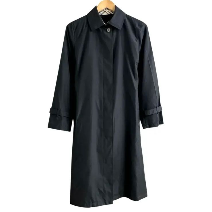 【美品】バーバリー　Burberry ステンカラーコート　ベルト付 レディース BURBERRY - バーバリー 一枚袖 ベルト付 ステンカラーコート