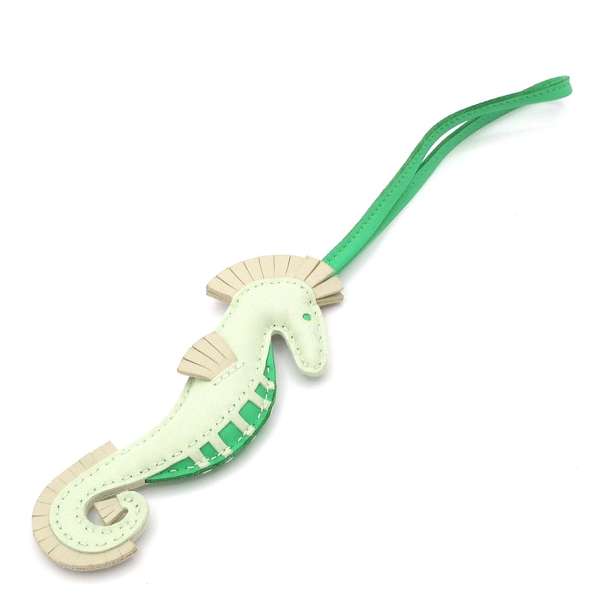 HERMES エルメス キーホルダー チャーム イポ ヴェールフィズ×ヴェールコミック タツノオトシゴ