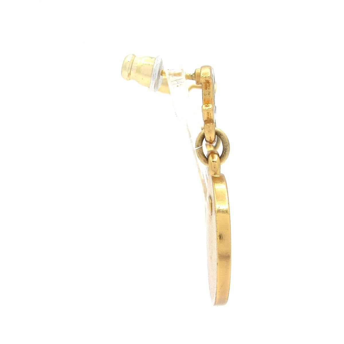 CHANEL シャネル ピアス - 黒×ゴールド ココマーク スター 星