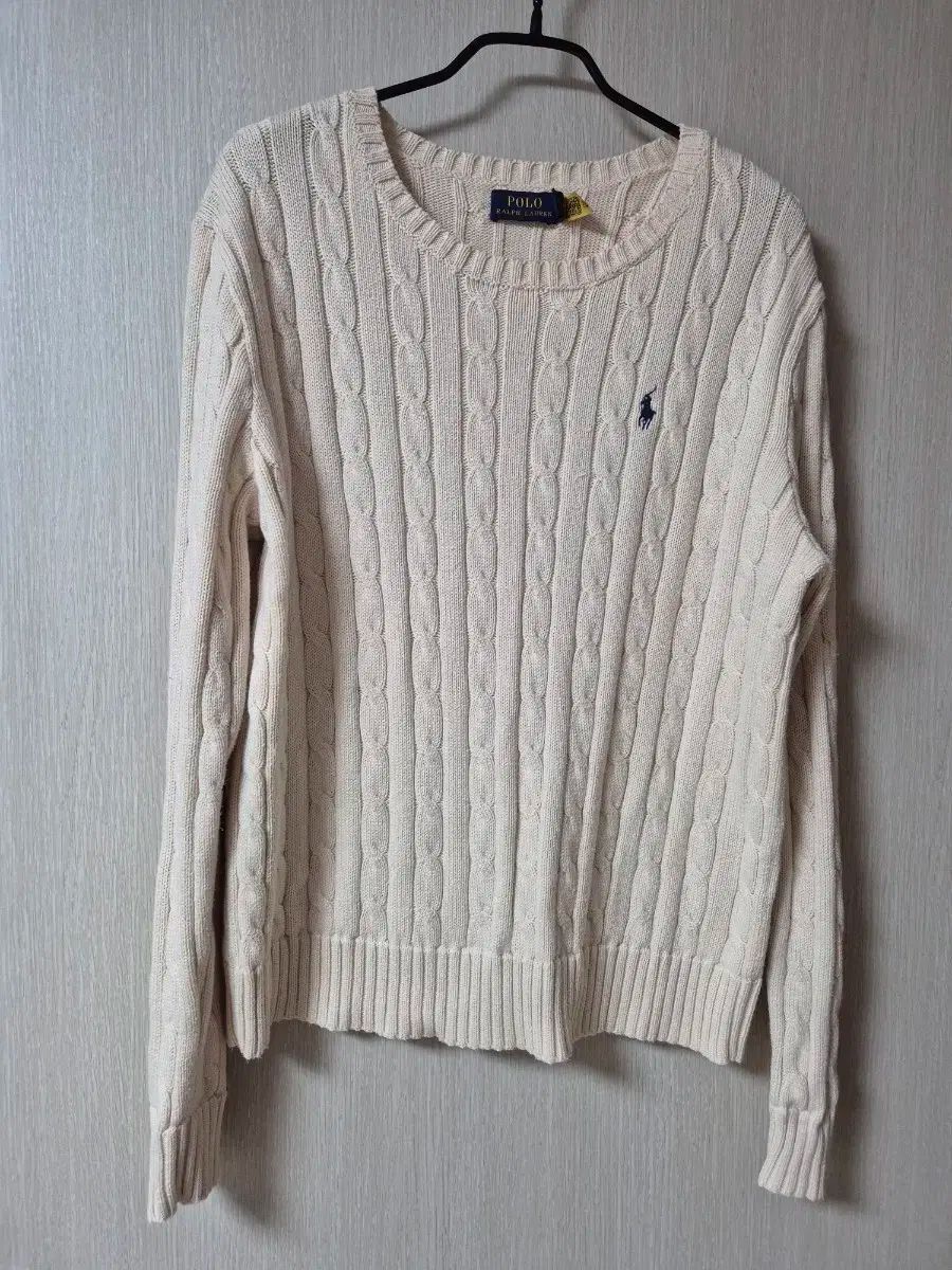 POLO RALPH LAUREN ポロラルフローレン ケーブル ニット アイボリー large ラージ 新モデル