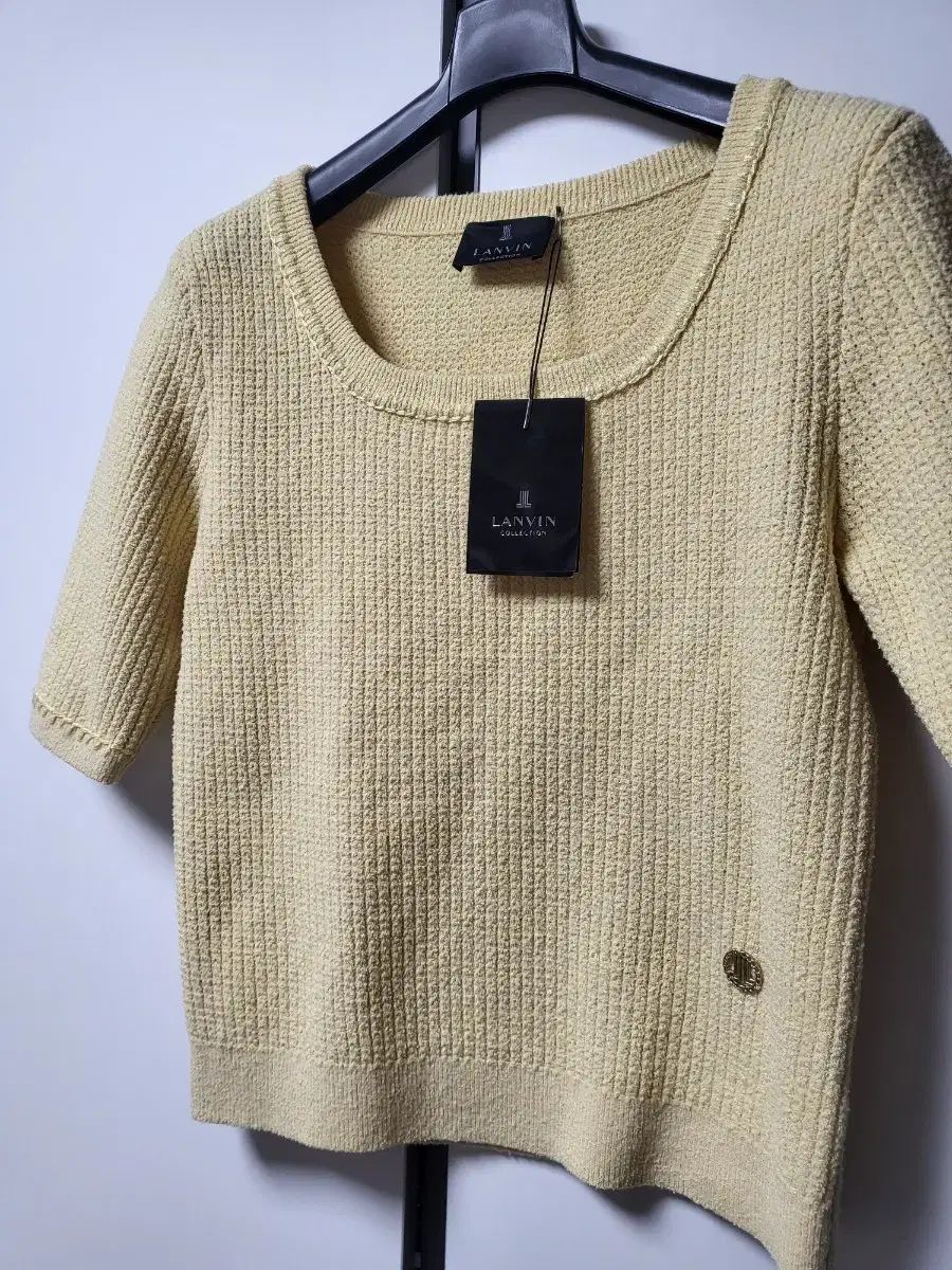 ランバン ロゴ ニット