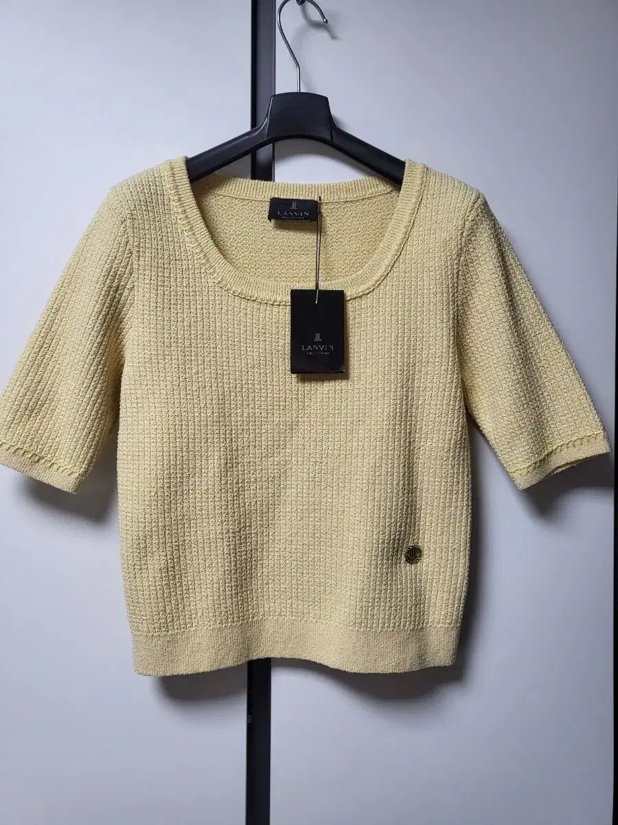 ランバン ロゴ ニット