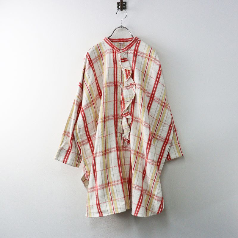 45R 45rpm フォーティファイブアール ONEONE いろいろインドネルのフリルチュニック ホワイト系 ワンピース 2400014664843