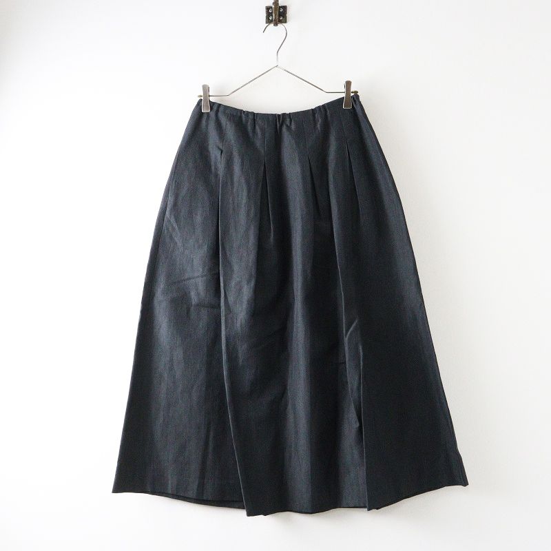 2025AW リゼッタ LISETTE LS-23H063 ウールリネン混 インパーテッドプリーツフ スカート 38 グレー┃ 2400014662870