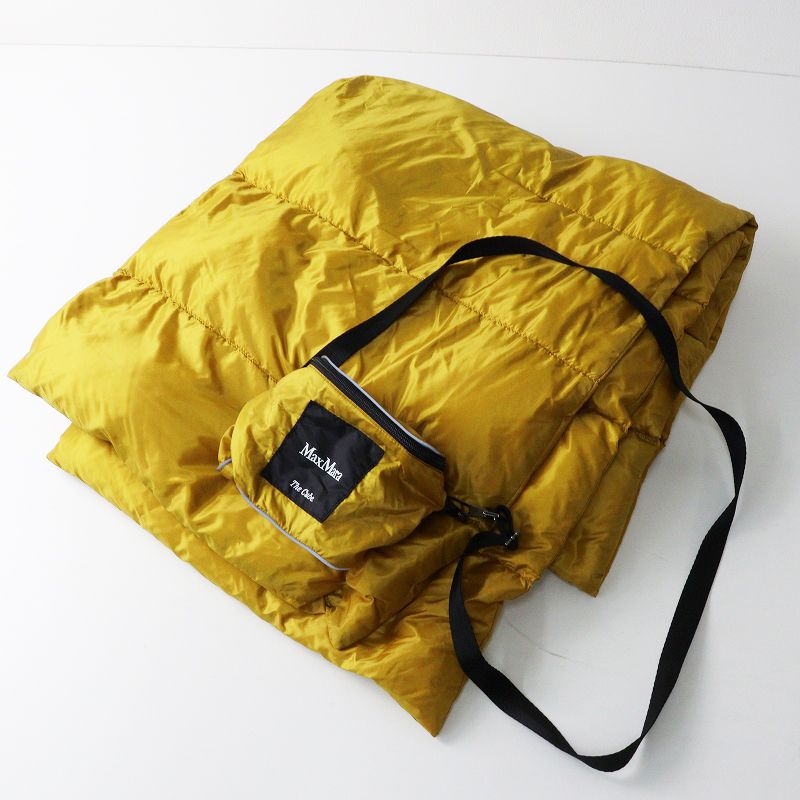 マックスマーラ Max Mara The Cube ショルダーバッグ付き ダウンマフラー イエロー┃