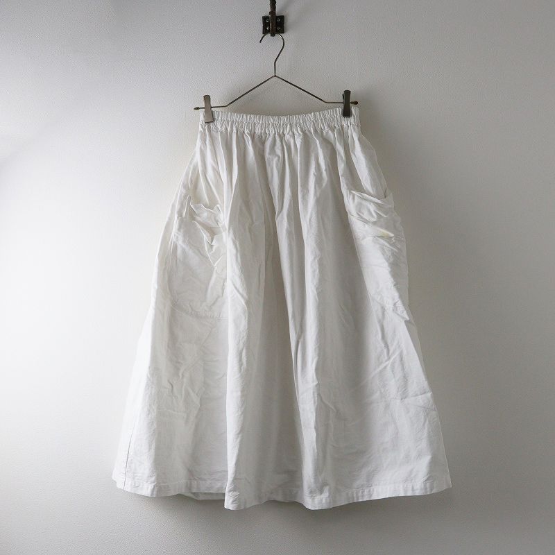 ホームスパン homspun オックス ダブルポケットギャザースカート M