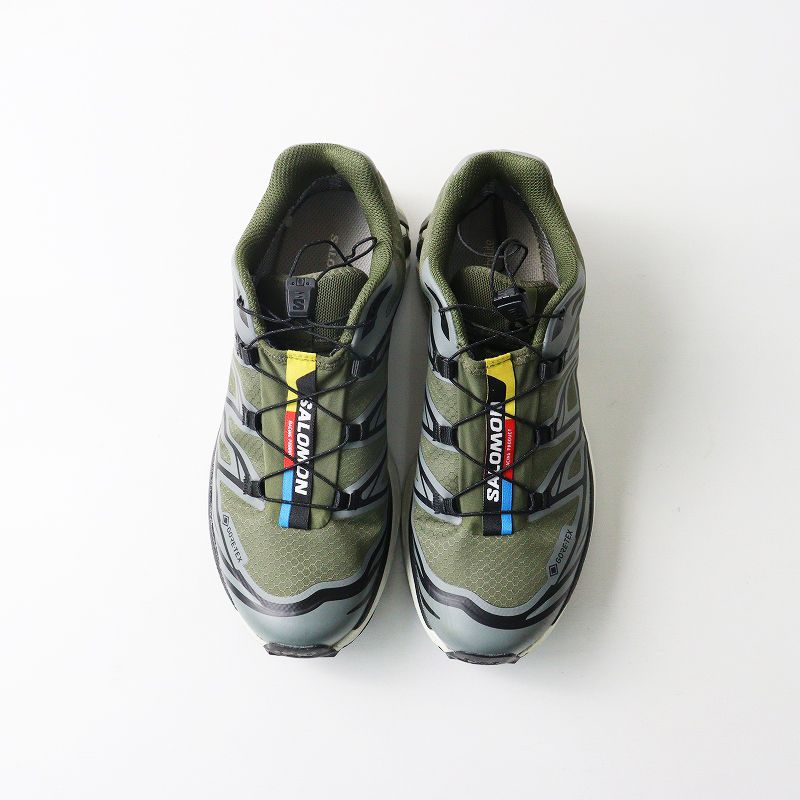 サロモン SALOMON XT-6 GTX GORE-TEX トレイルランニングシューズ 24.5 cm｜オリーブ シューズ