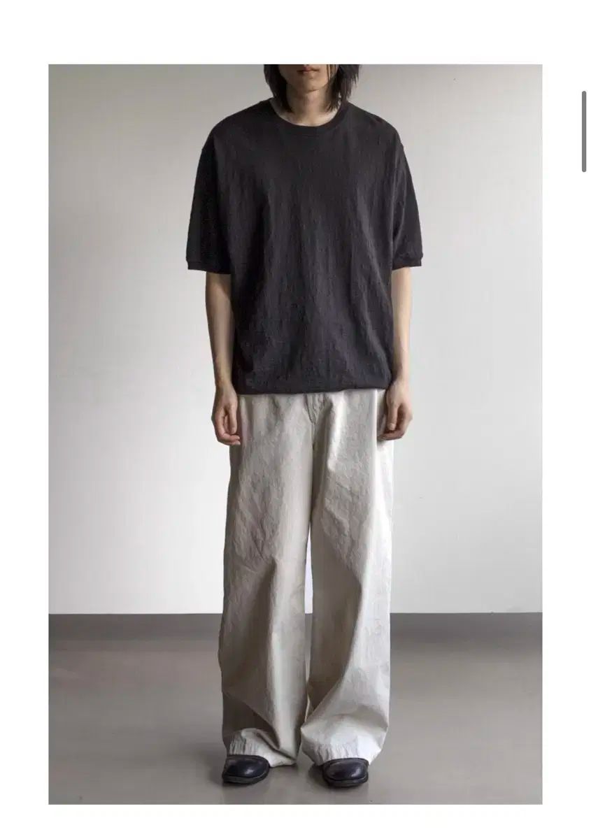 ゴーラク ウォッシュド チノパンツ アイボリー M