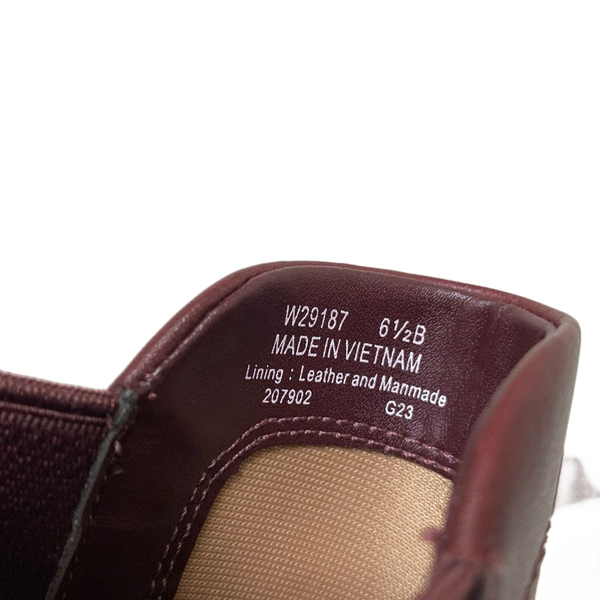  COLE HAAN コールハーン ショートブーツ 6 1 2 B レディース - ボルドー サイドゴア レザー ブーティ ブーツ