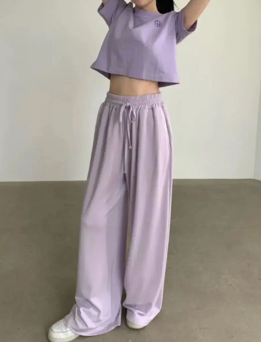 CHERRY QUIRI モーダルパンツ ラベンダー レモン