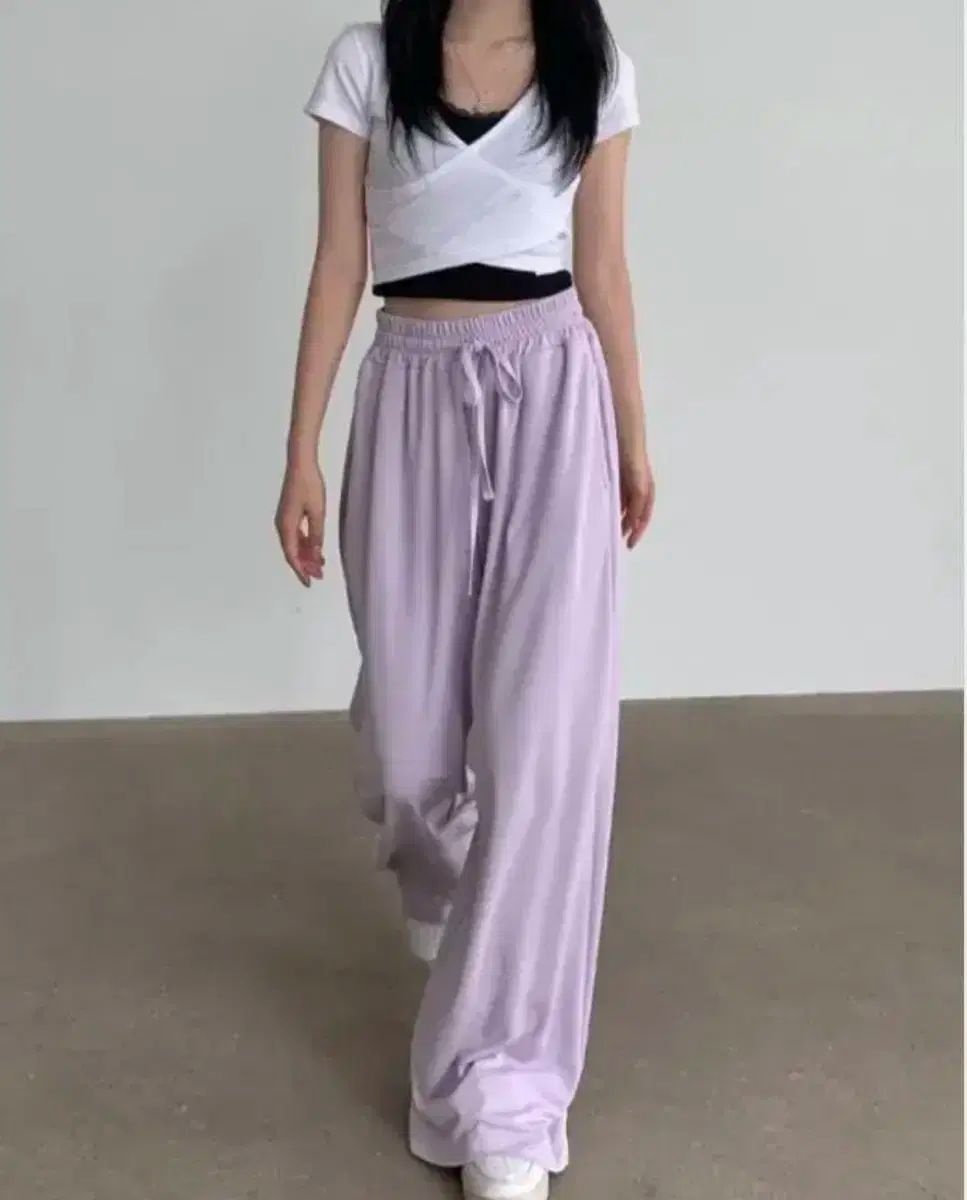 CHERRY QUIRI モーダルパンツ ラベンダー レモン