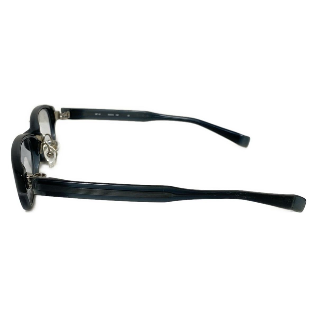 999.9 フォーナインズ メガネ - クリア×ダークグレー 度入り