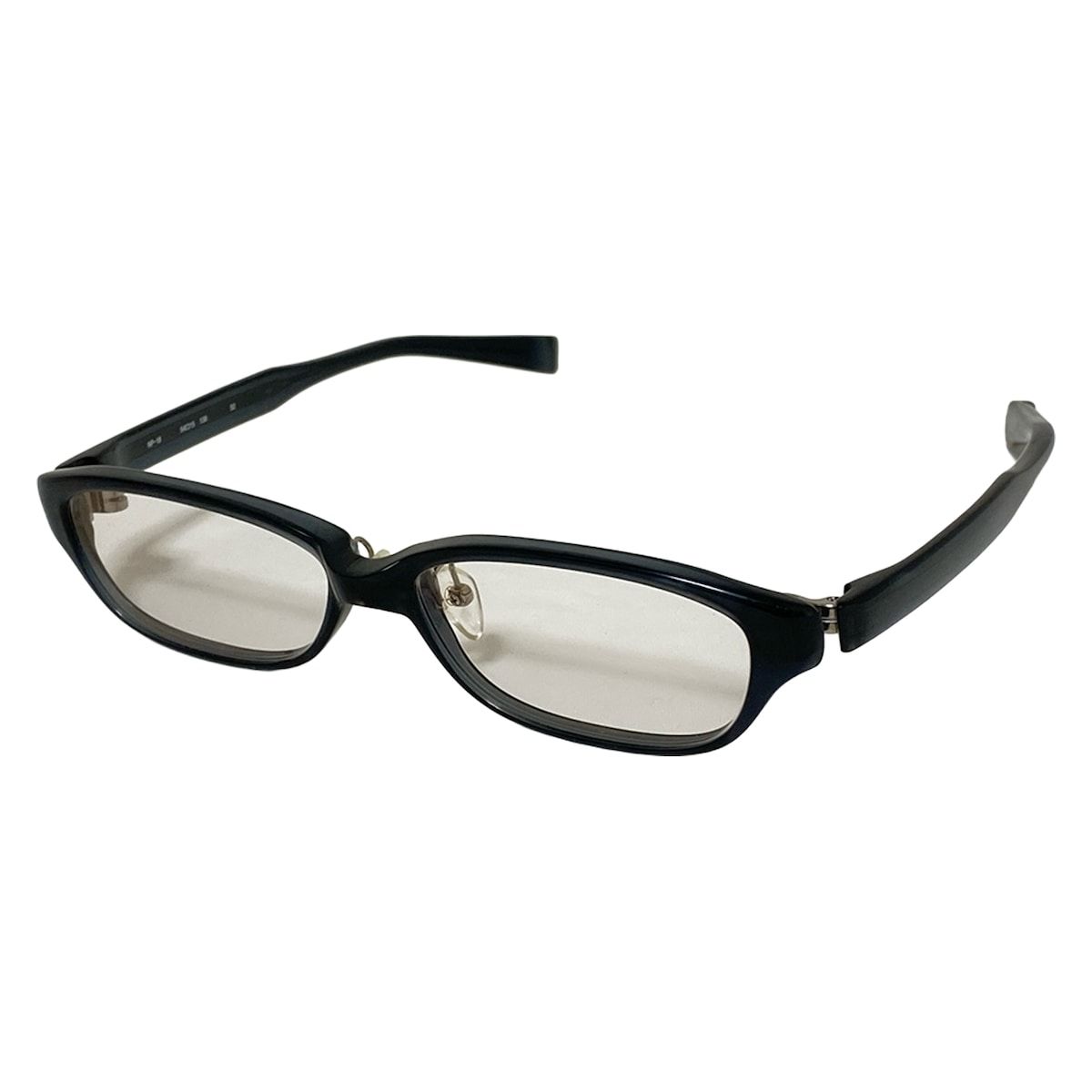 999.9 フォーナインズ メガネ - クリア×ダークグレー 度入り