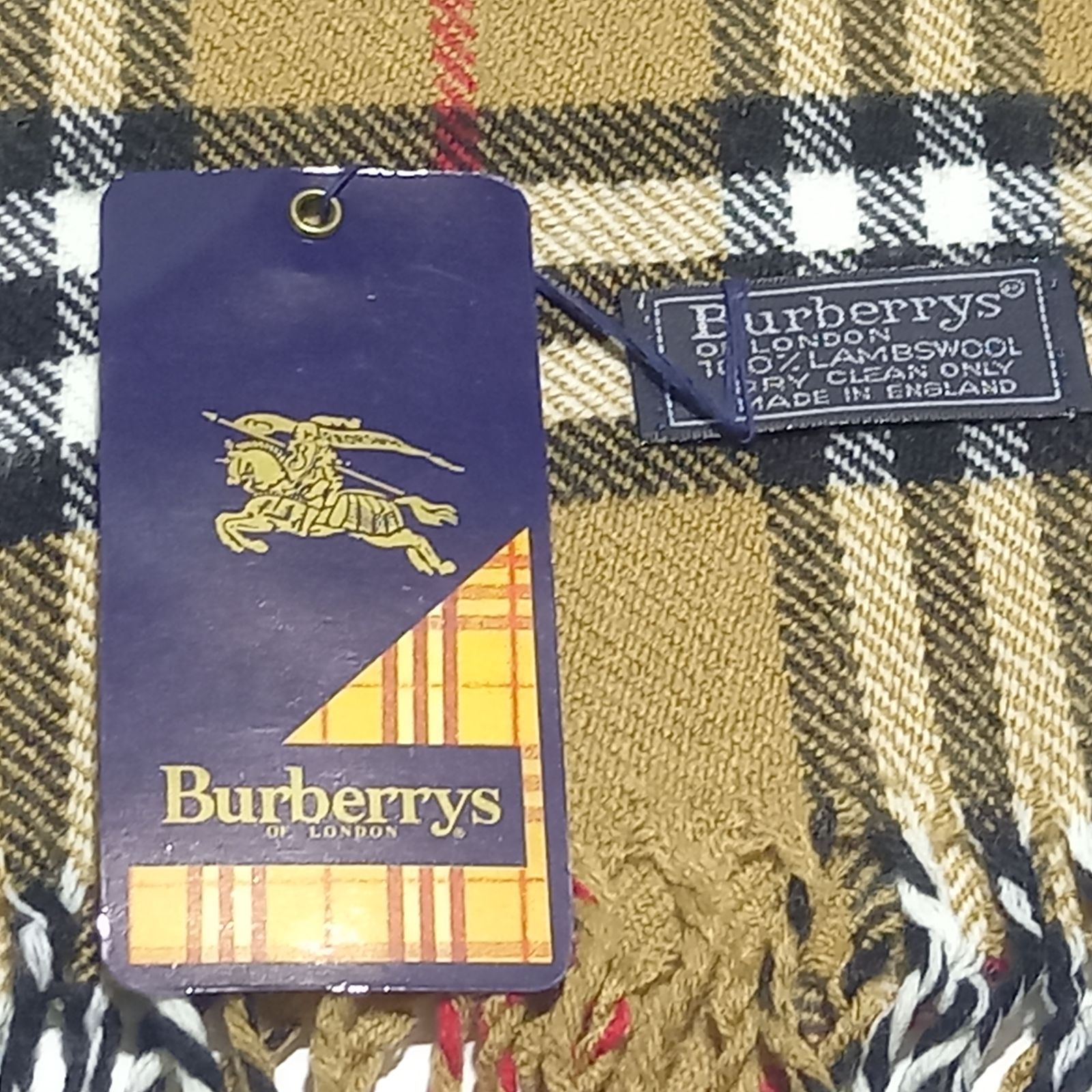 バーバリーズ ノバチェック ウール マフラー ベージュ ネイビー Burberrys