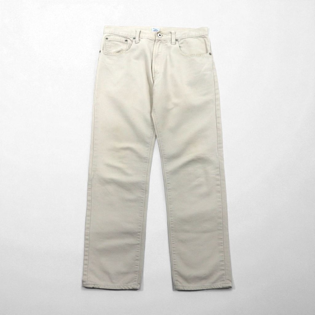 POST OVERALLS POST O’ALLS コーデュロイ チノパンツ ワークパンツ M ベージュ TALONジップ 5ポケット