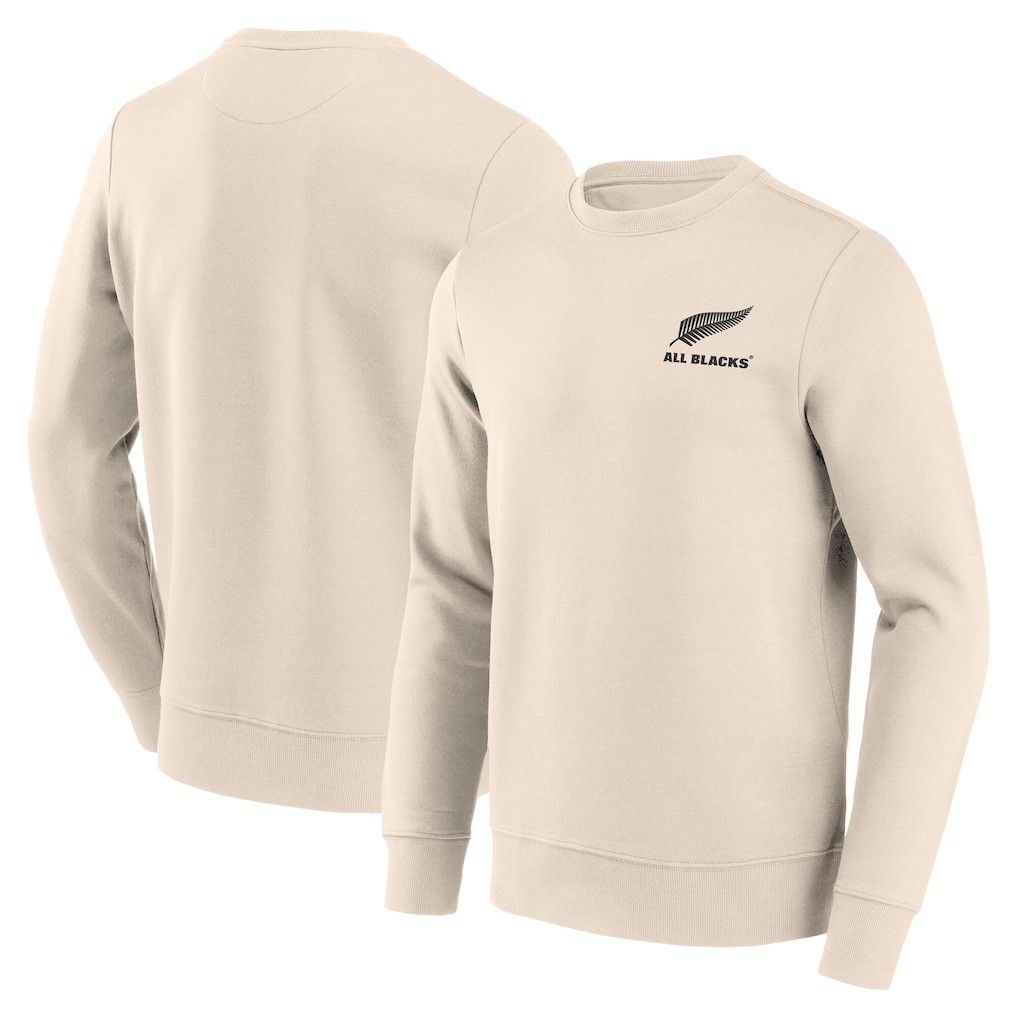 ファナティクス ラグビー ニュージーランド代表 オールブラックス エッセンシャル クルー スウェットシャツ クリーム 公式モデル 日本未発売