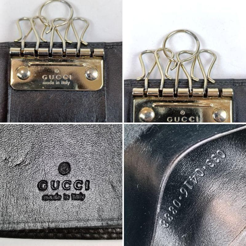 GUCCI グッチ マイクロシマ 6連キーケース フック1つ欠損 5連