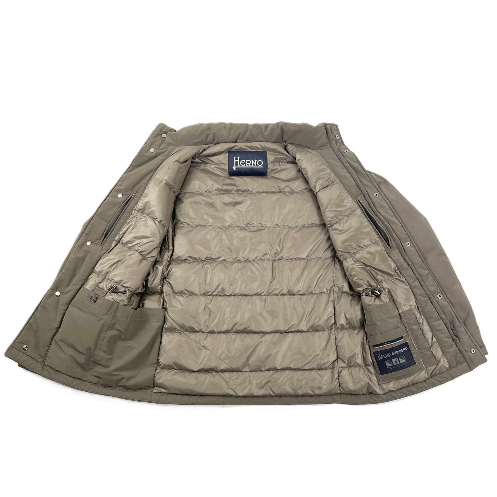 ヘルノ HERNO ダウンジャケット サイズ50 M PI0311U-19328-6980 ブラウン メンズ 美品 ジャケット HERNO ヘルノ PI0063U イタリア製 SUB-ZERO M-65型 サブゼロシリーズ