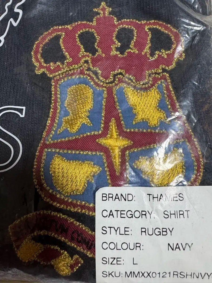  テムズ thames マレーフィールド ラグビーシャツ L 七分 長袖カットソー トップス