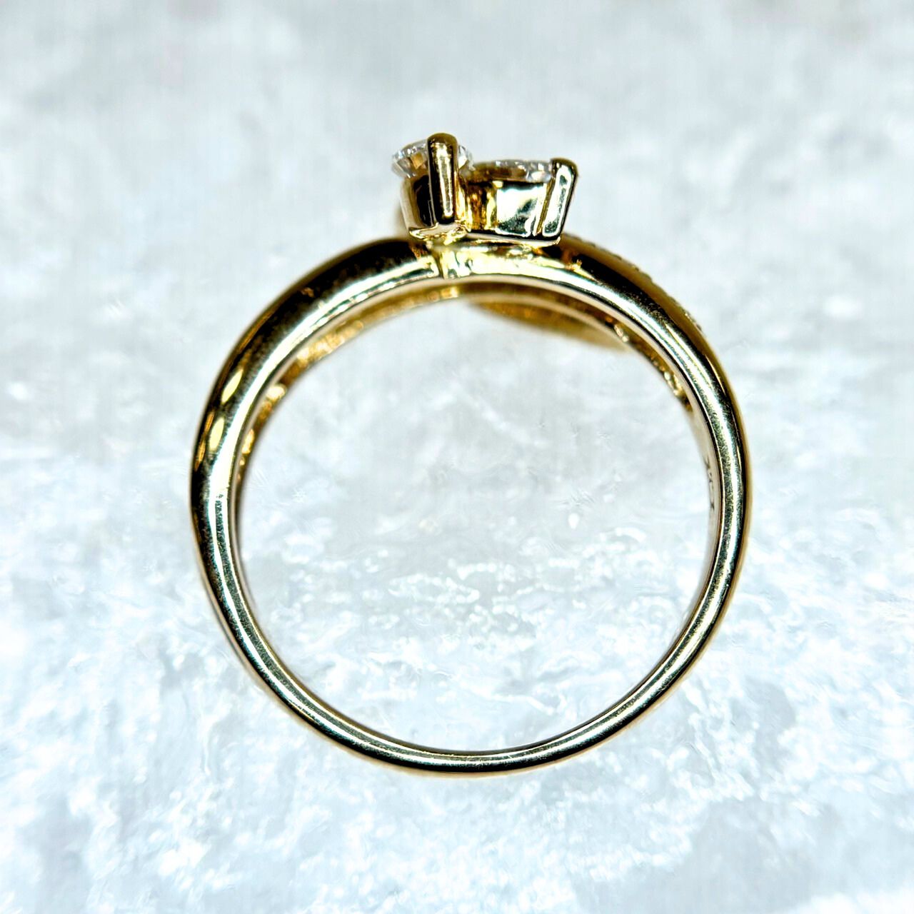 K18 天然 ダイヤモンド 0.38ct リング FORTGASGNV_COM_BR