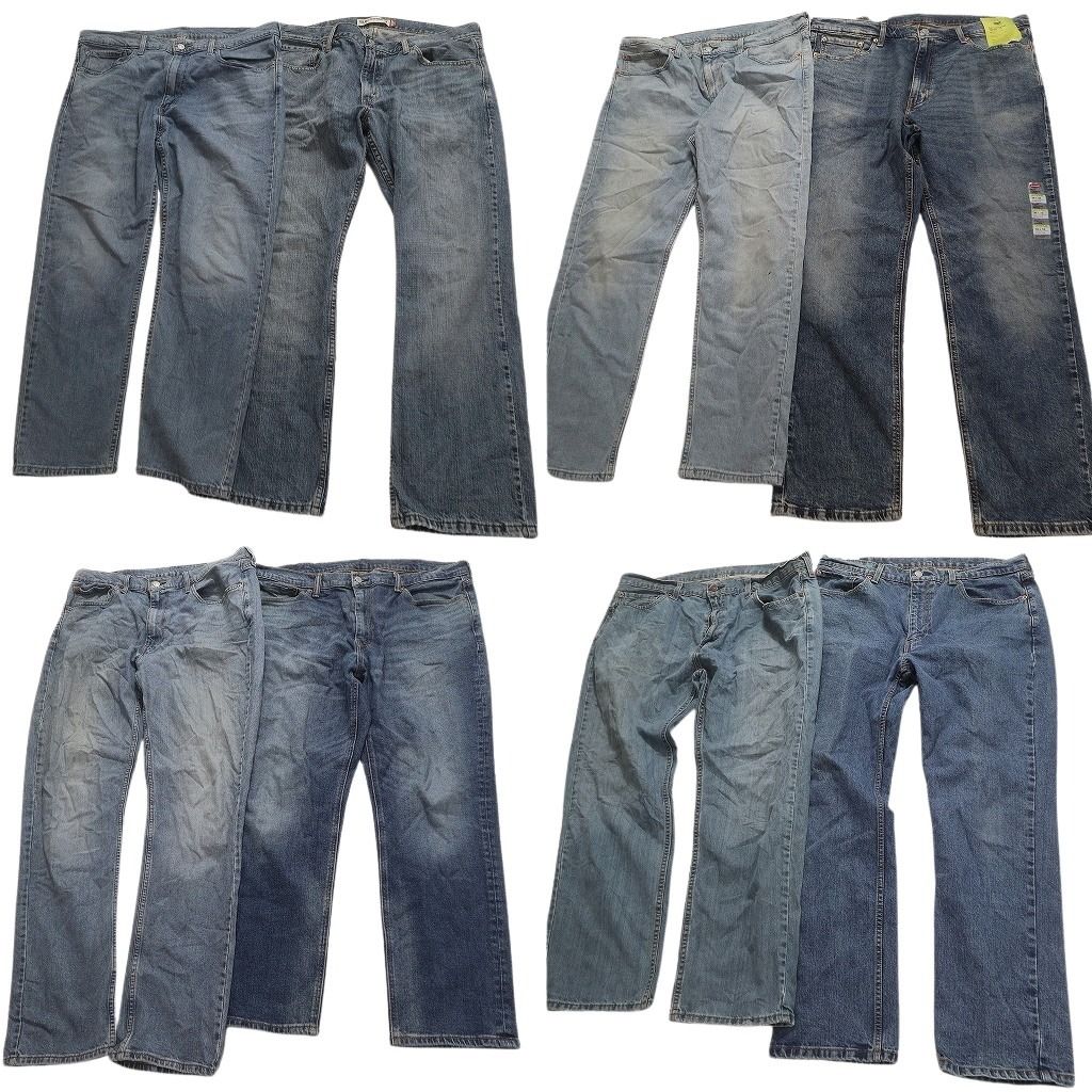 古着卸 リーバイス 品番MIX デニム パンツ 8枚セット メンズ 38 502 514 541 古着 NC4940