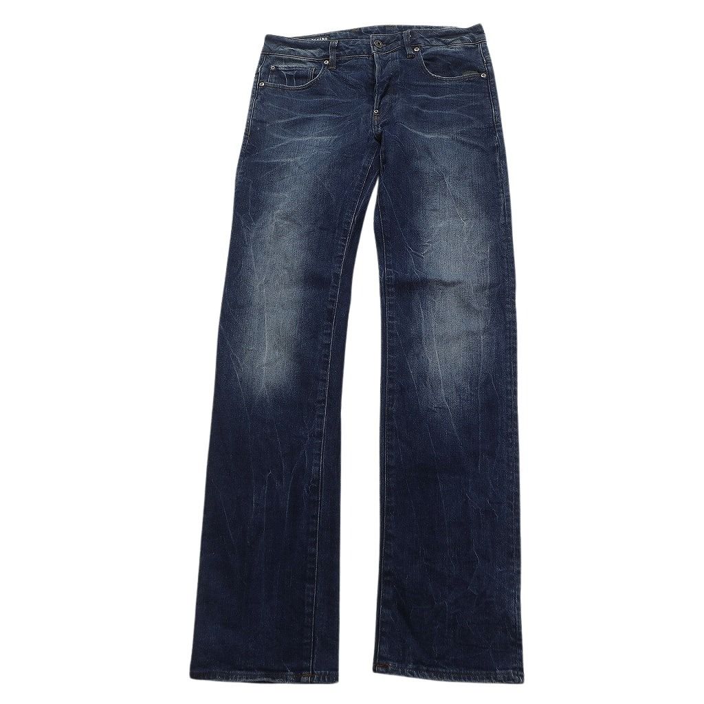 古着卸 G-STAR RAW デニム パンツ 7枚セット メンズ 28 29 30 ブラックデニム フェード ボタンフライ 古着 NC4938