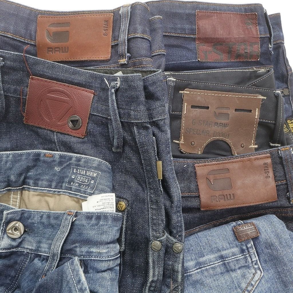  古着卸 G STAR RAW デニム パンツ セット メンズ 34 35 36 カーゴ Y 2 K ヒゲ ブラック フェード 古着 NC 4933 その他 メンズ