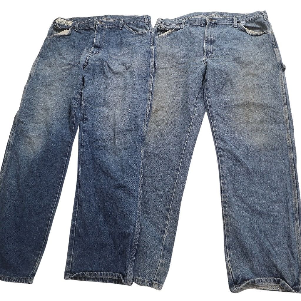 古着卸 ディッキーズ Dickies ペインターデニム パンツ セット メンズ 36 38 ダブルニー フェード 古着 NC 4921 その他 メンズ