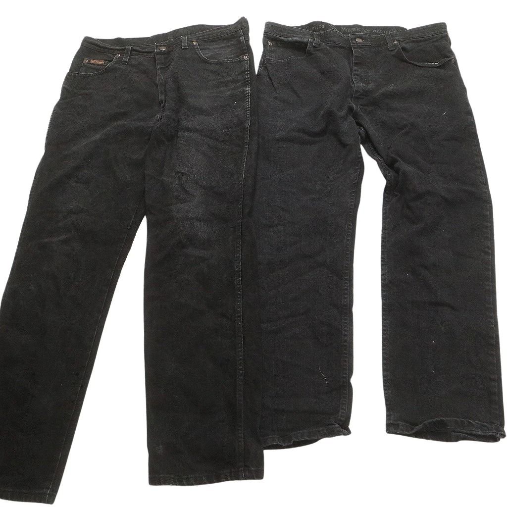 古着卸 Wrangler ラングラー ブラックデニム パンツ 8枚セット メンズ 36 ストレート 墨黒 古着 NC4960