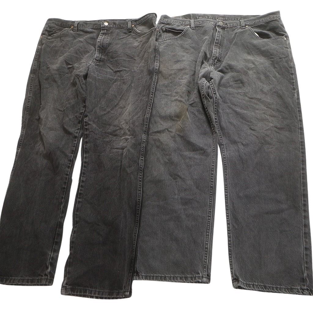  古着卸 Wrangler ラングラー ブラックデニム パンツ セット メンズ 40 フェード アメカジ ストレート 古着 NC 4953 その他 メンズ
