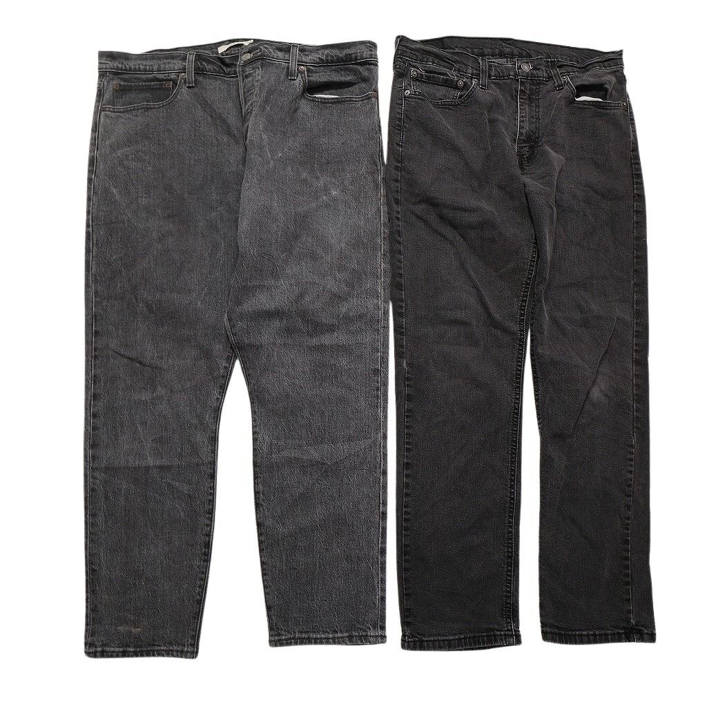 古着卸 リーバイス 品番MIX デニム ブラックデニム パンツ 8枚セット メンズ 34 502 514 751 テーパード 古着 NC4972