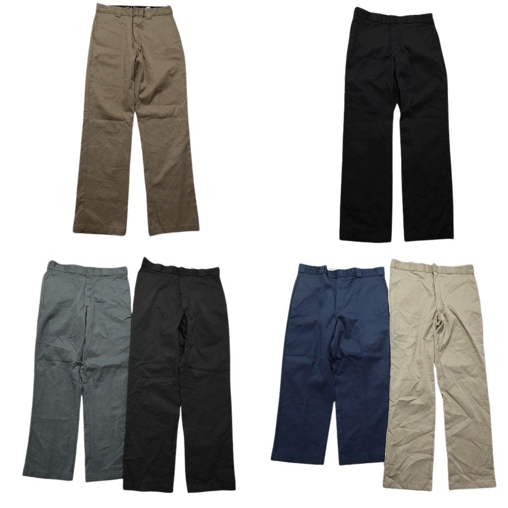 古着卸 ディッキーズ Dickies 874 ワーク パンツ 6枚セット メンズ 34 36 ワイド ブラック ネイビー 古着 NC5037