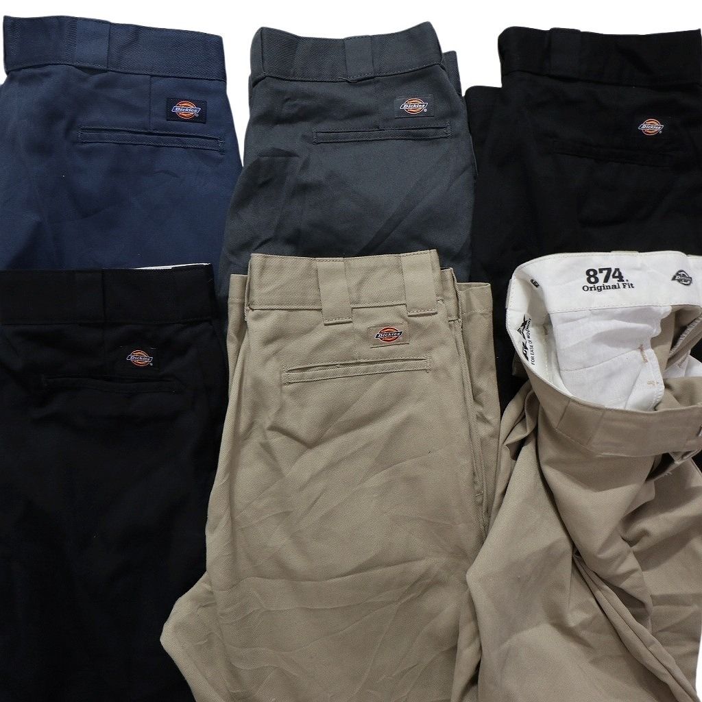  古着卸 ディッキーズ Dickies 874 ワーク パンツ セット メンズ 34 36 ワイド ブラック ネイビー 古着 NC 5037 その他 メンズ