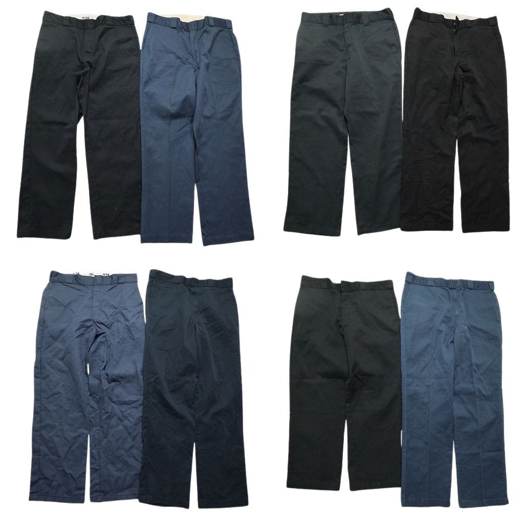 古着卸 ディッキーズ Dickies 874 ワーク パンツ 8枚セット メンズ 36 ワイド ブラック ネイビー 古着 NC5036
