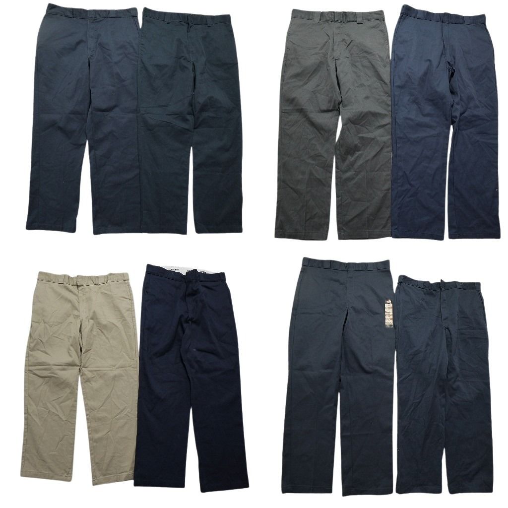 古着卸 ディッキーズ Dickies 874 ワーク パンツ 8枚セット メンズ 38 ワイド ネイビー 古着 NC5035