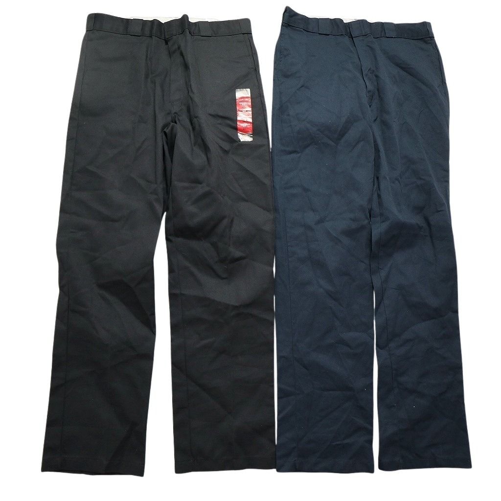 古着卸 ディッキーズ Dickies 874 ワーク パンツ 8枚セット メンズ 38 ワイド ブラック 古着 NC5034