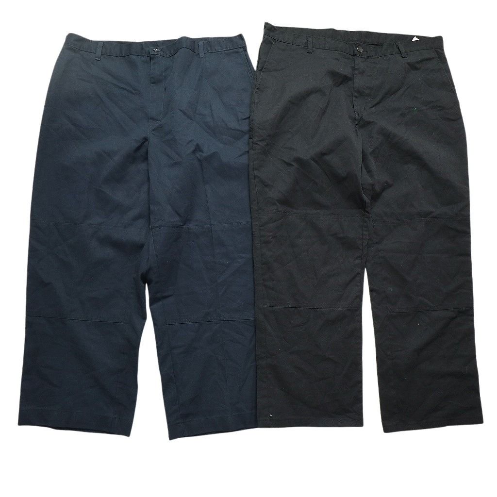 古着卸 ディッキーズ Dickies ダブルニー パンツ 8枚セット メンズ 40 42 44 ワーク ワイド ブラック 古着 NC5025