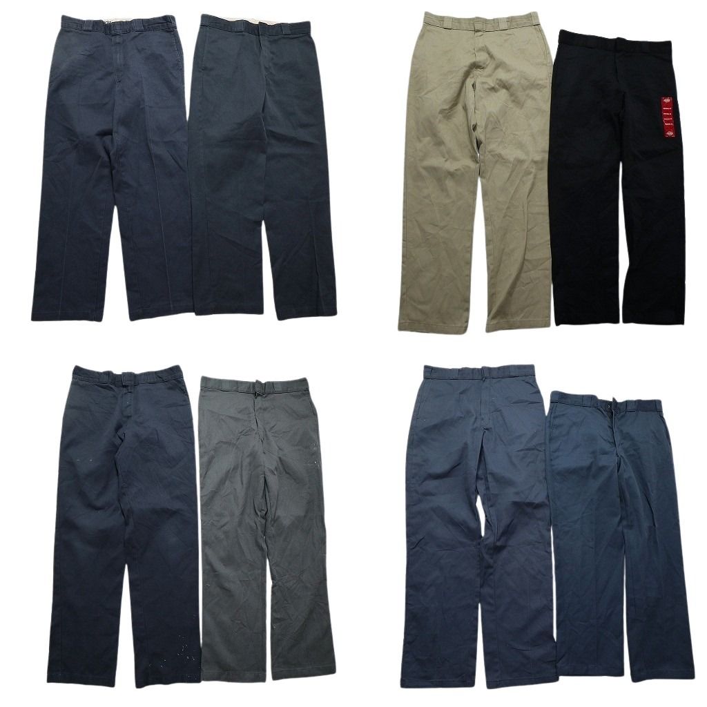 古着卸 ディッキーズ Dickies 874 ワーク パンツ 8枚セット メンズ 34 ストレート 古着 NC5023