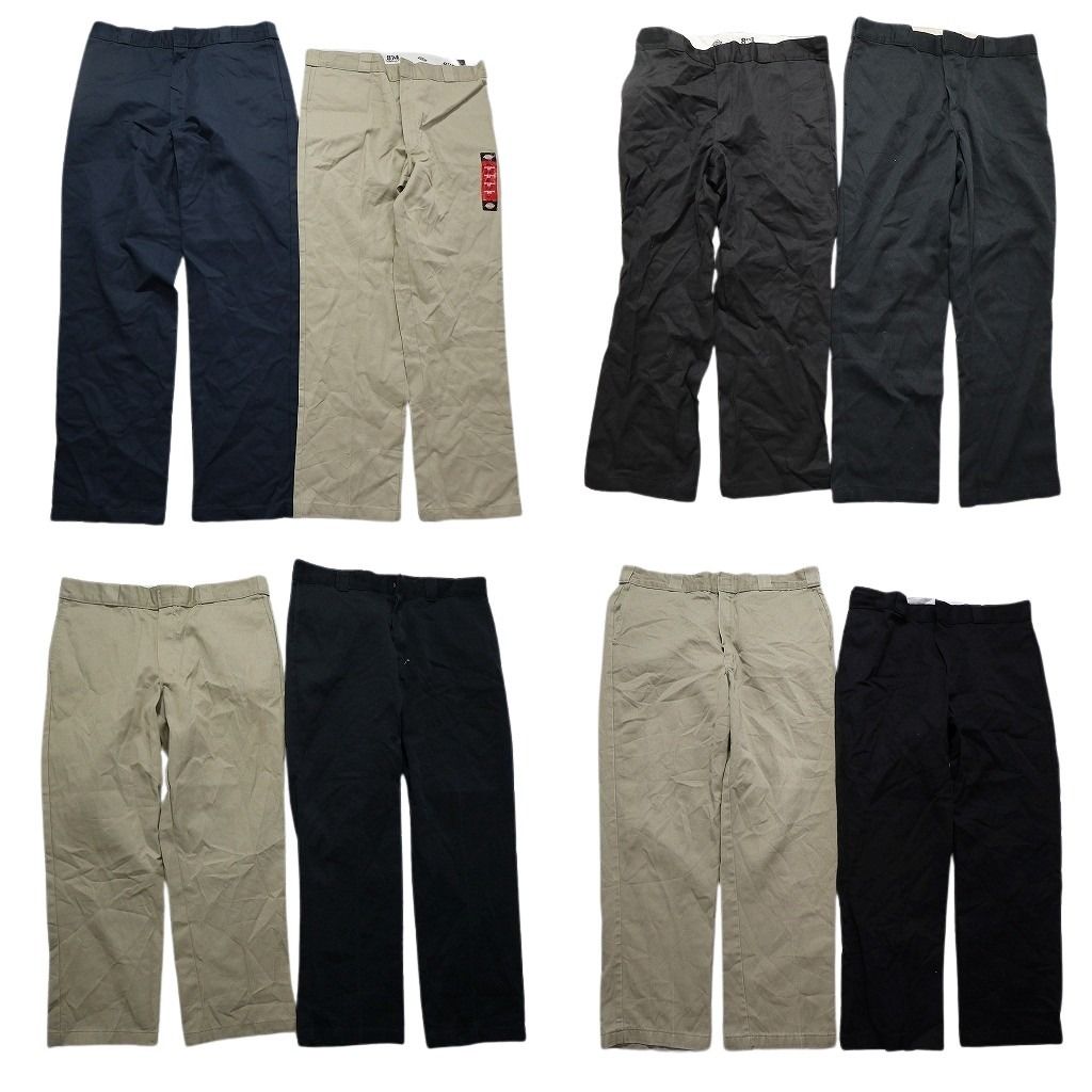 古着卸 ディッキーズ Dickies 874 ワーク パンツ 8枚セット メンズ 38 ワイド ストレート 古着 NC5022