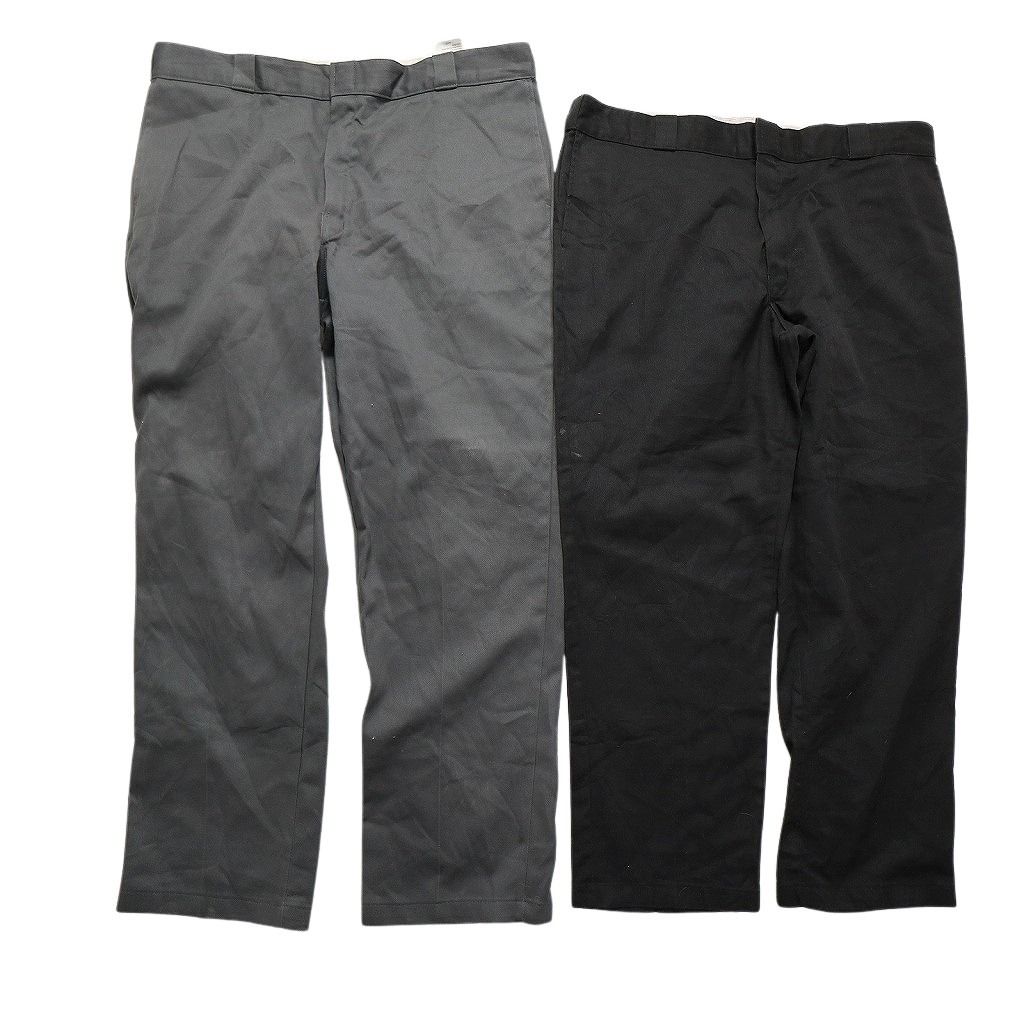 古着卸 ディッキーズ Dickies 874 ワーク パンツ セット メンズ 42 ワイド グレー ブラック ネイビー 古着 NC 5021