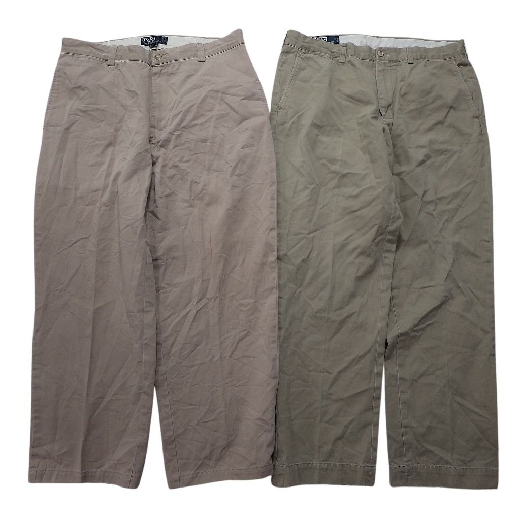  古着卸 ラルフローレン パンツ MIX セット メンズ 36 ワイド ベージュ ネイビー コットン 90’s 古着 NC 5059 その他 メンズ