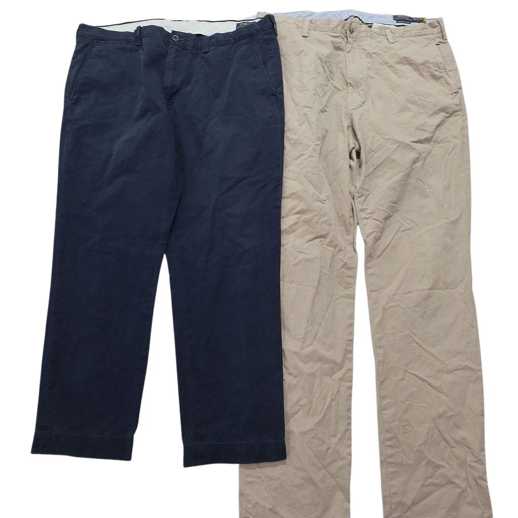  古着卸 ラルフローレン パンツ MIX セット メンズ 38 ポロチノ ストレート ツータック ワイド 古着 NC 5056 その他 メンズ