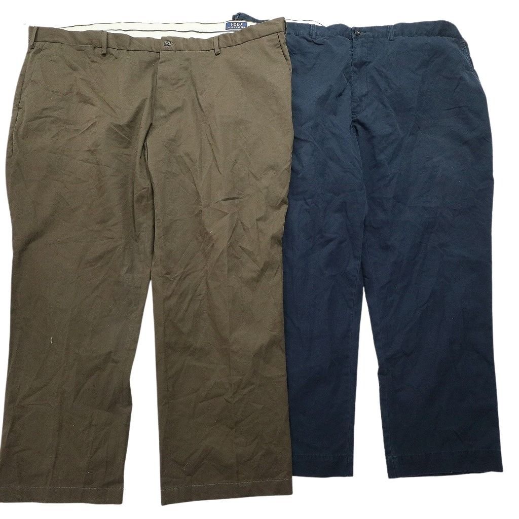  古着卸 ラルフローレン パンツ MIX セット メンズ 40 42 50 ポロチノ ツータック ワイド 古着 NC 5054 その他 メンズ