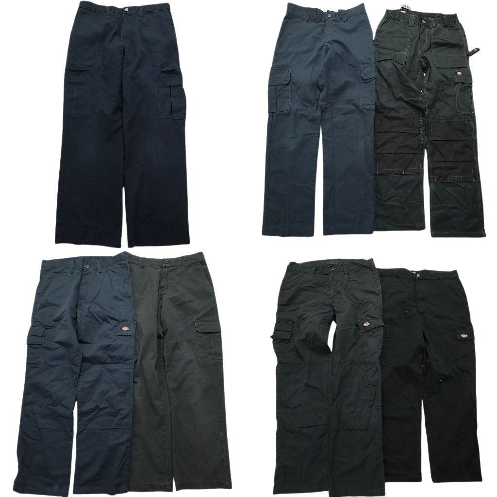 古着卸 ディッキーズ Dickies カーゴ パンツ 7枚セット メンズ 28 30 32 34 ダブルニー 古着 NC5053